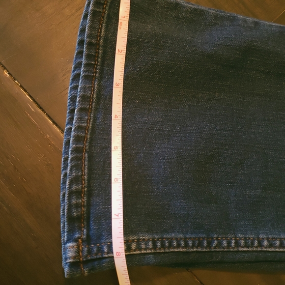 Lees regular fit boot cut distressed mid rise women's jeans Size 18P - Picture 12 of 12